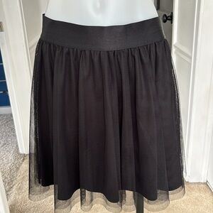 Express Black Tulle Skirt